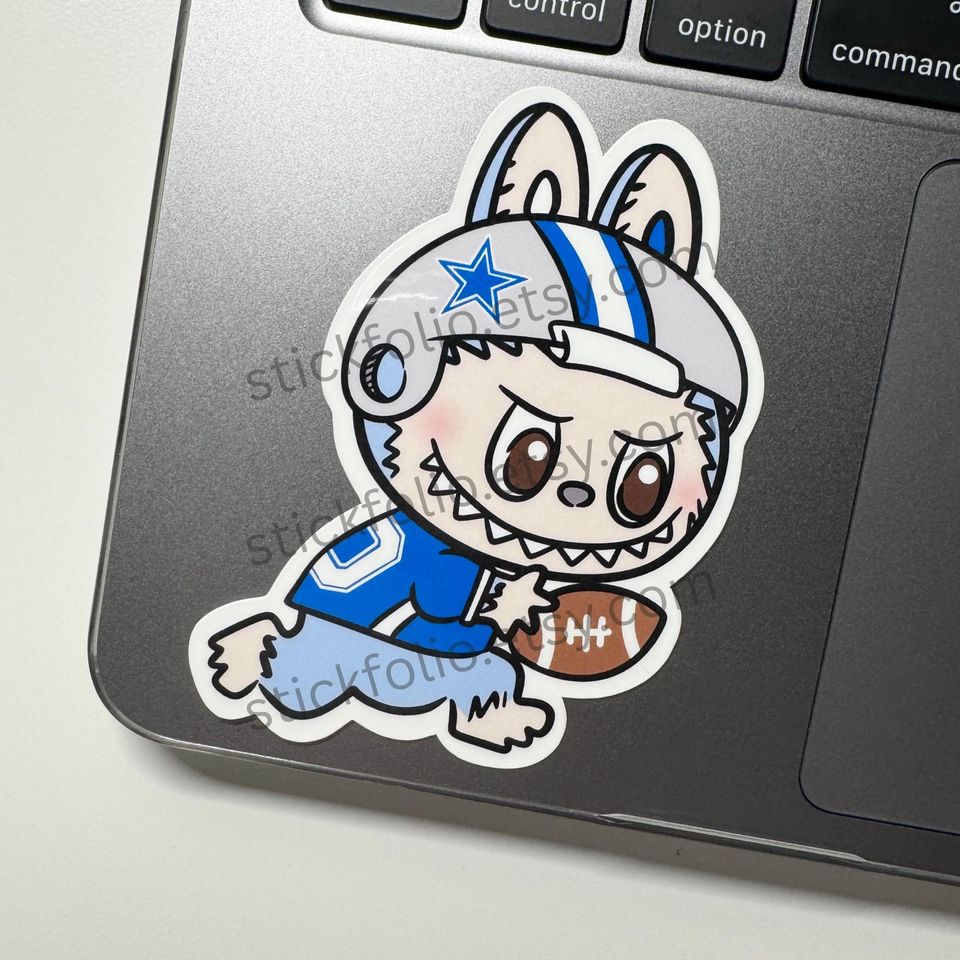 Dallas Cowboys Labubu Sticker
