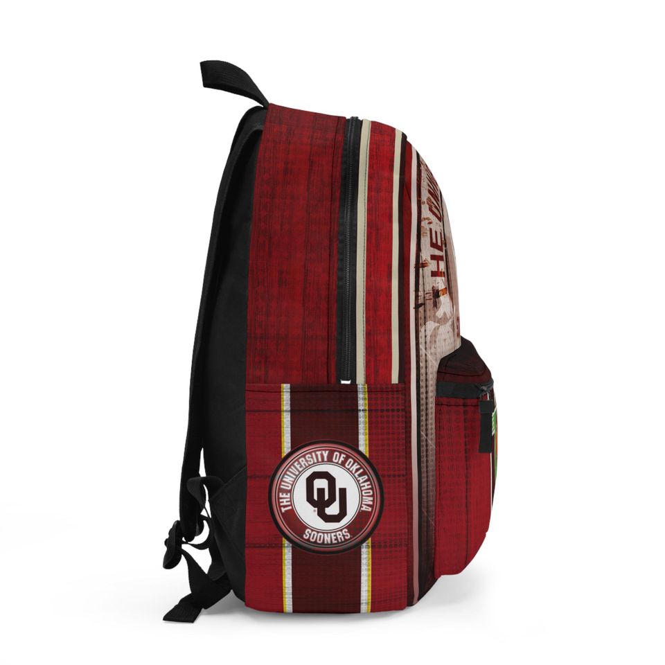 Oklahoma Sooners Football Backpack, College Team Backpack, Game Day Gear, University Merchandise