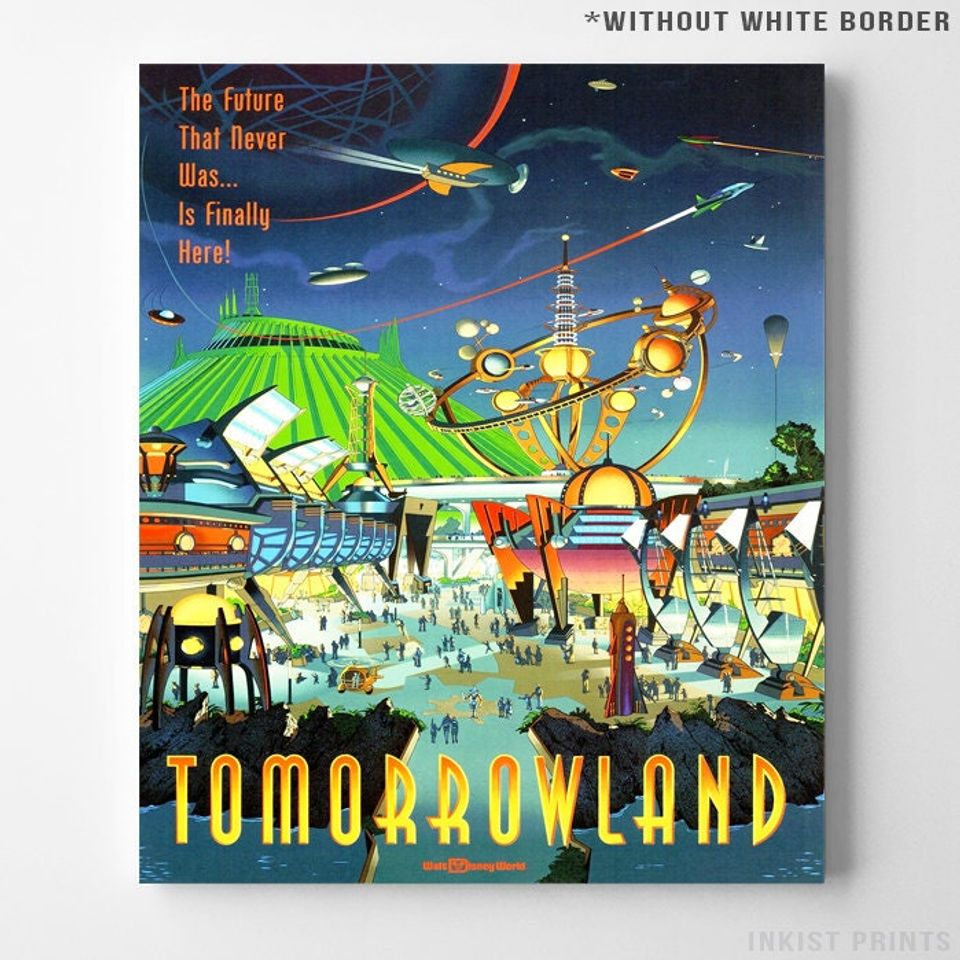 Disney Vintage, Disneyland Vintage, Starport Seven Five, Disney Poster