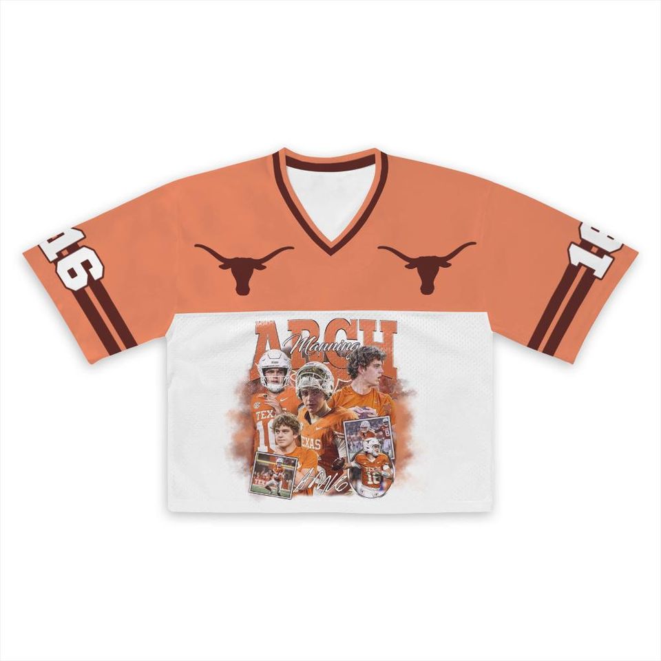 Arch Manning Croptop Mesh Baseball , Texas Croptop Mesh Baseball