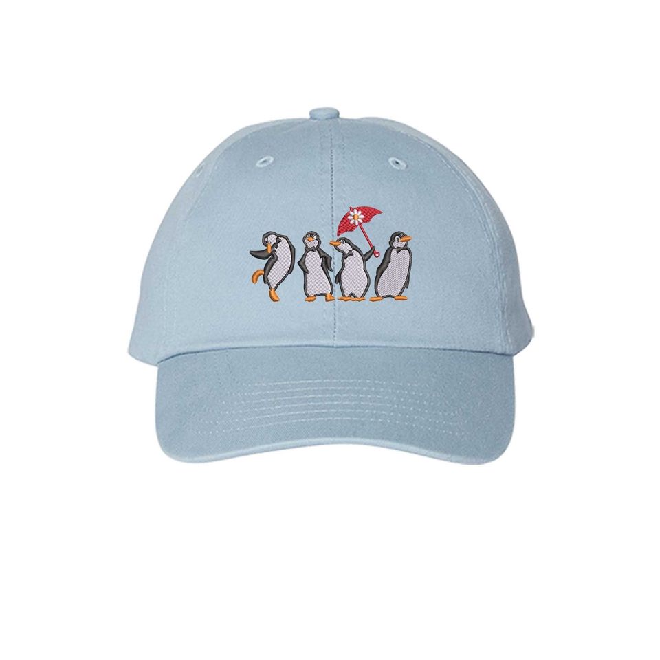 Mary Poppins Penguins Embroidered Baseball Cap