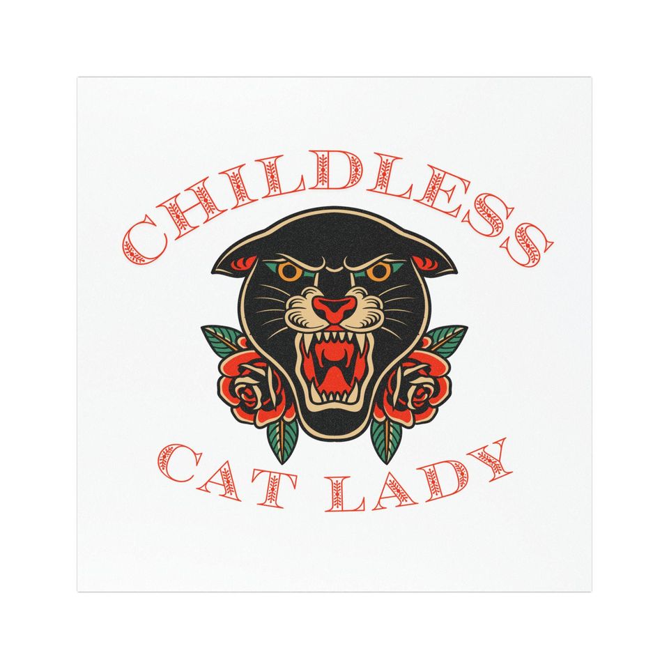 CHILDLESS CAT LADY Car Magnet | Kamala 2024