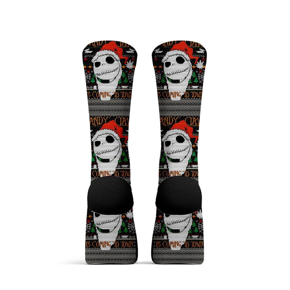 Disney Christmas Jack Skellington Sock, Nightmare Before Christmas Sally Oogie Boogie