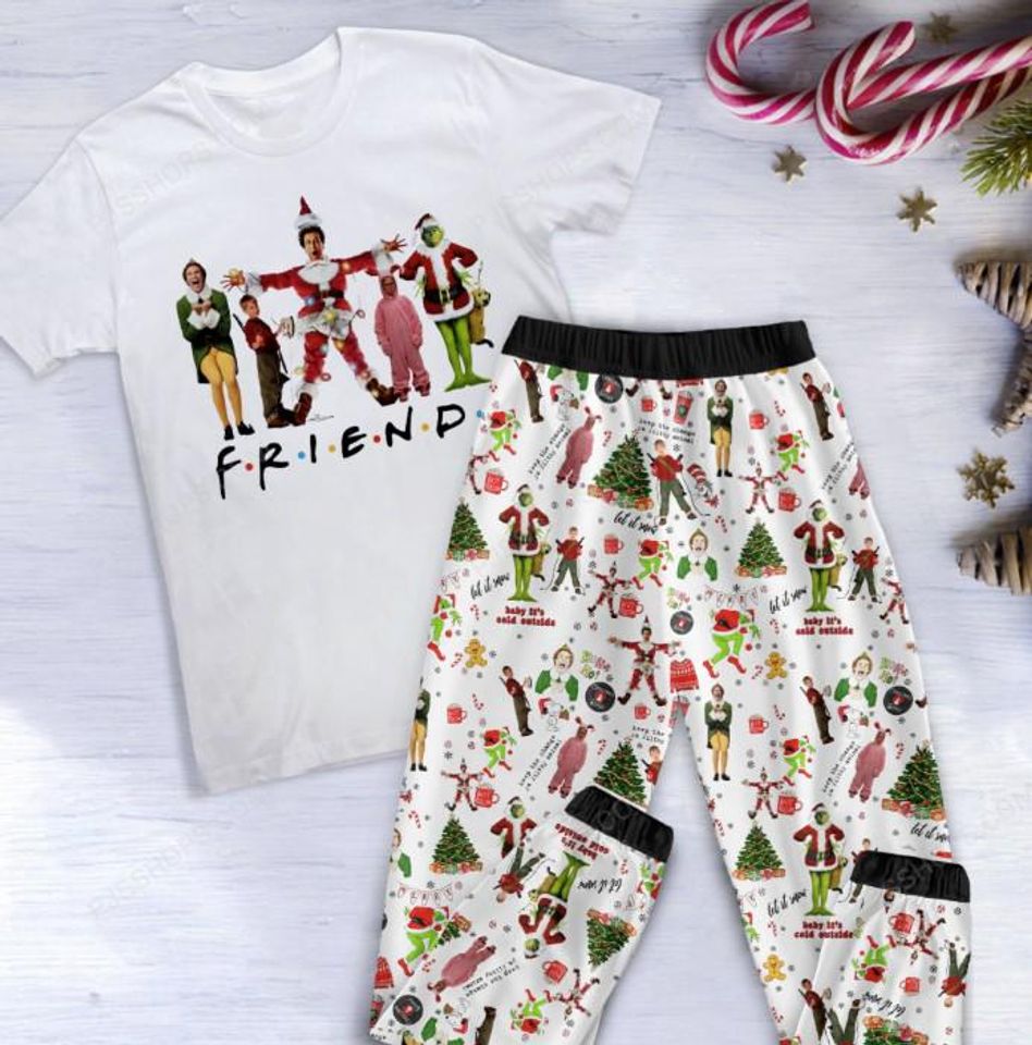 Friends Christmas Movie Pajama Set
