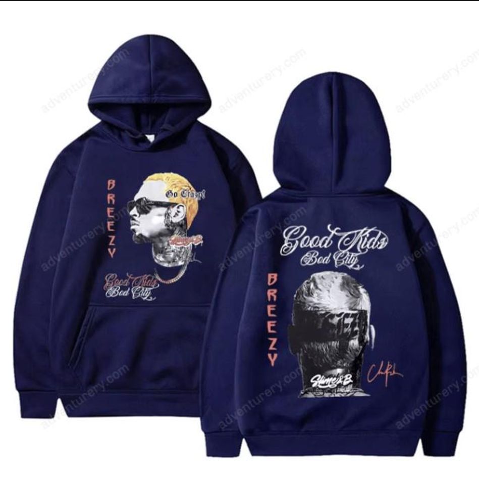 Chris Brown Breezy Graphic Hoodie Double Sided