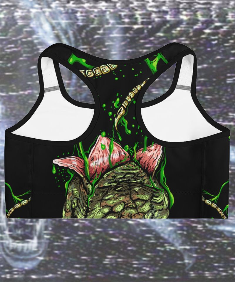 Facehugger Aliens Sports bra
