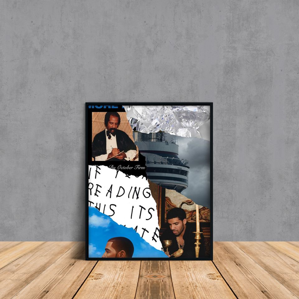Drake Album Collage Poster