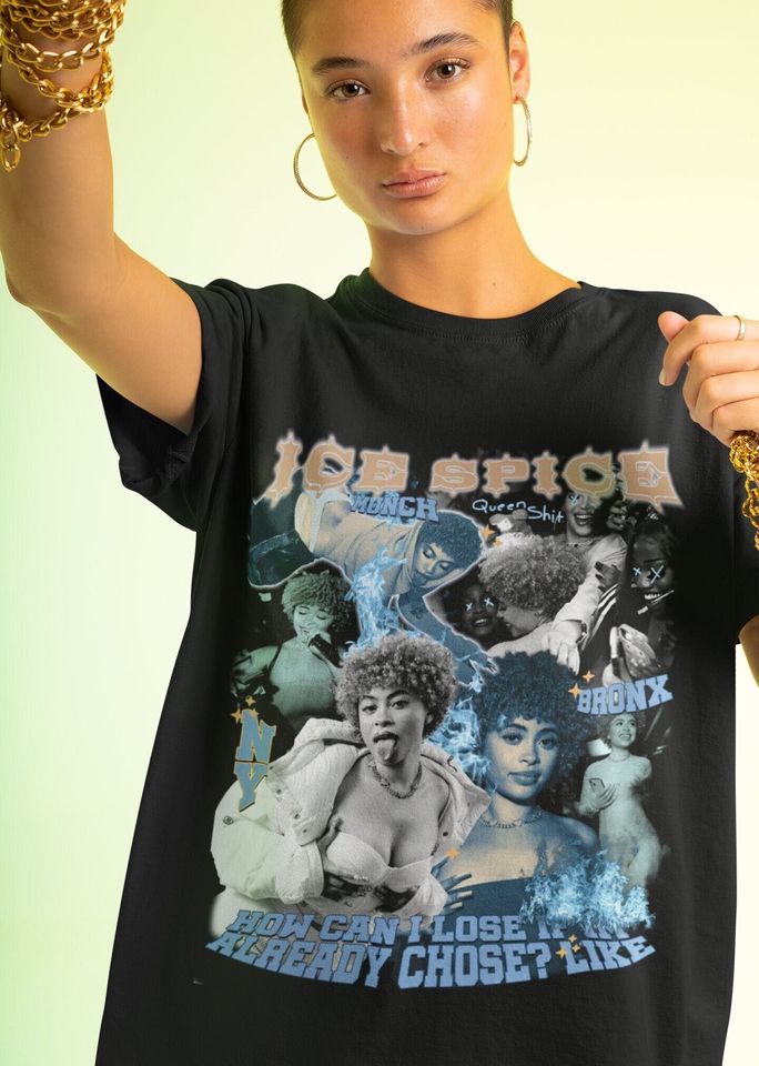 Ice Spice World Munch Bootleg Black Tee