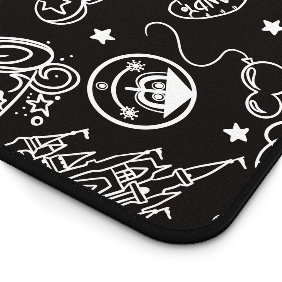 Whimsical Graphic Desk Mat, Fun Desk Accessory, Gift for Students