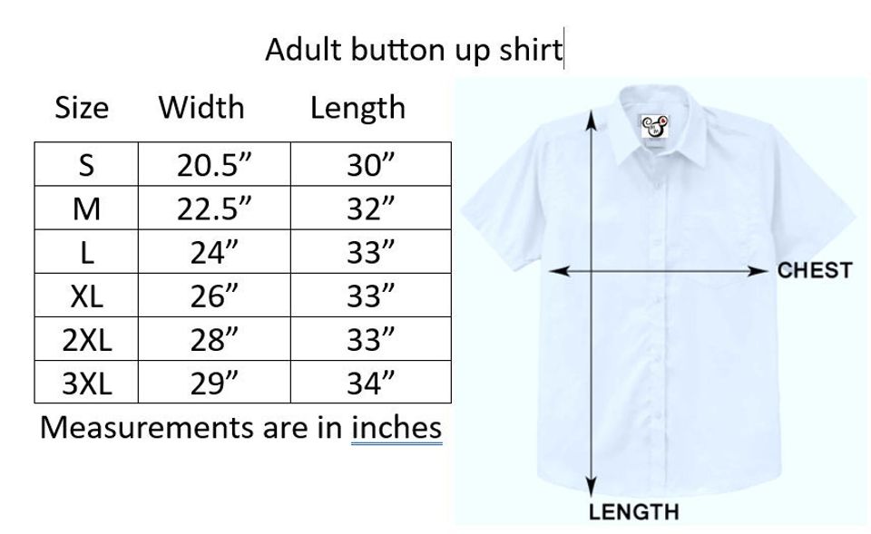 Disney park rides map collared button up shirt vacation theme print mens shirt