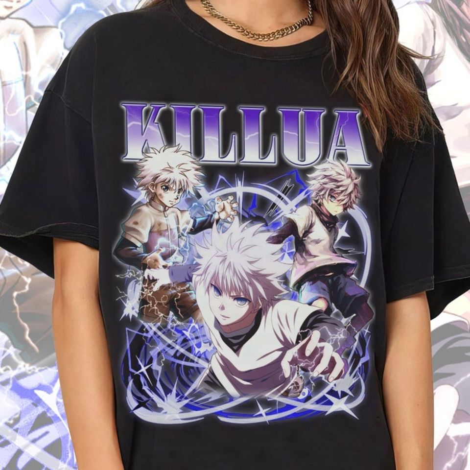 killua shirt Anime Vintage T Shirt