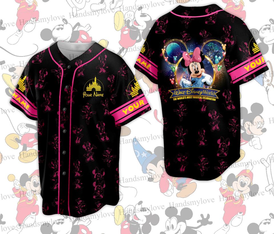 Custom Disneyland Baseball Jersey Vacation Matching