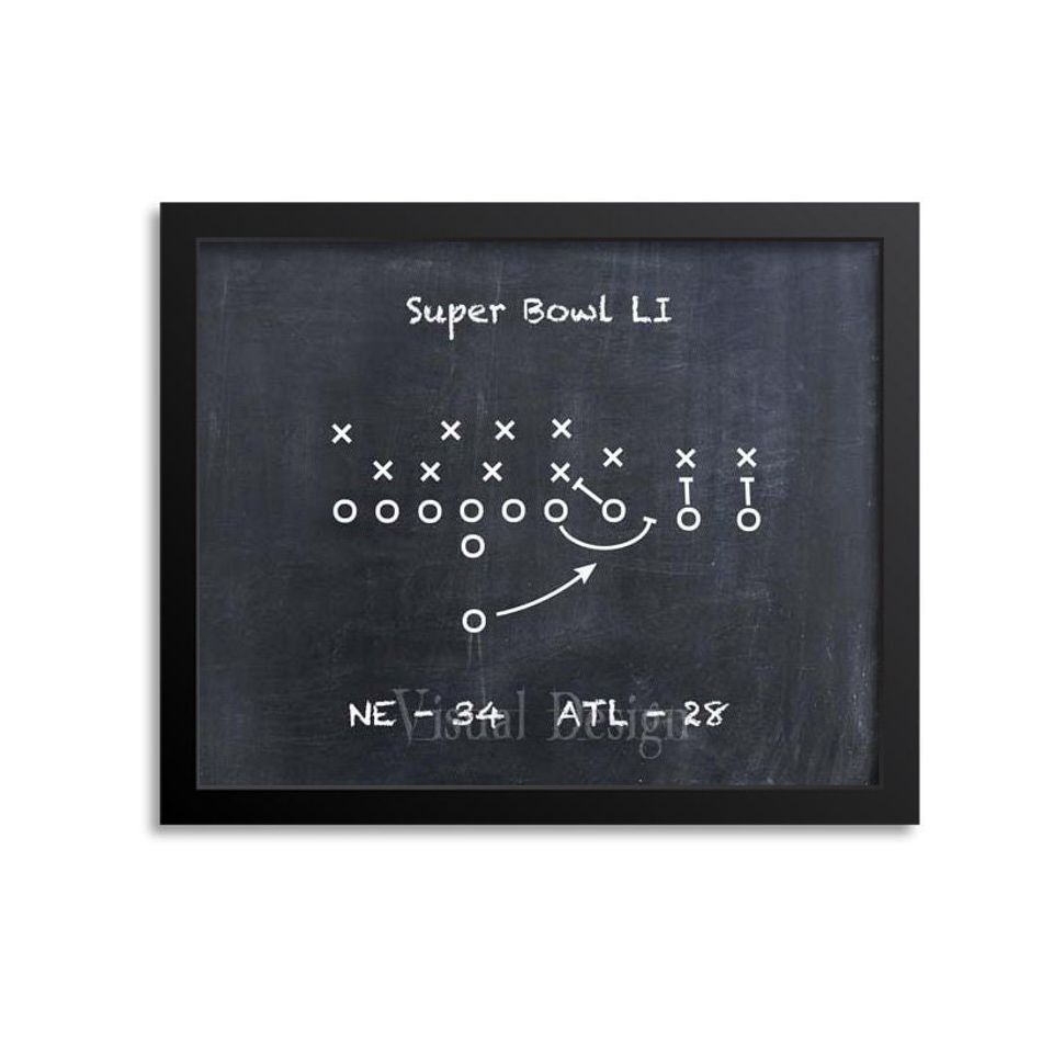 New England Patriots Football Play - Football Art - Football Poster - Sports Art - Football Play Print