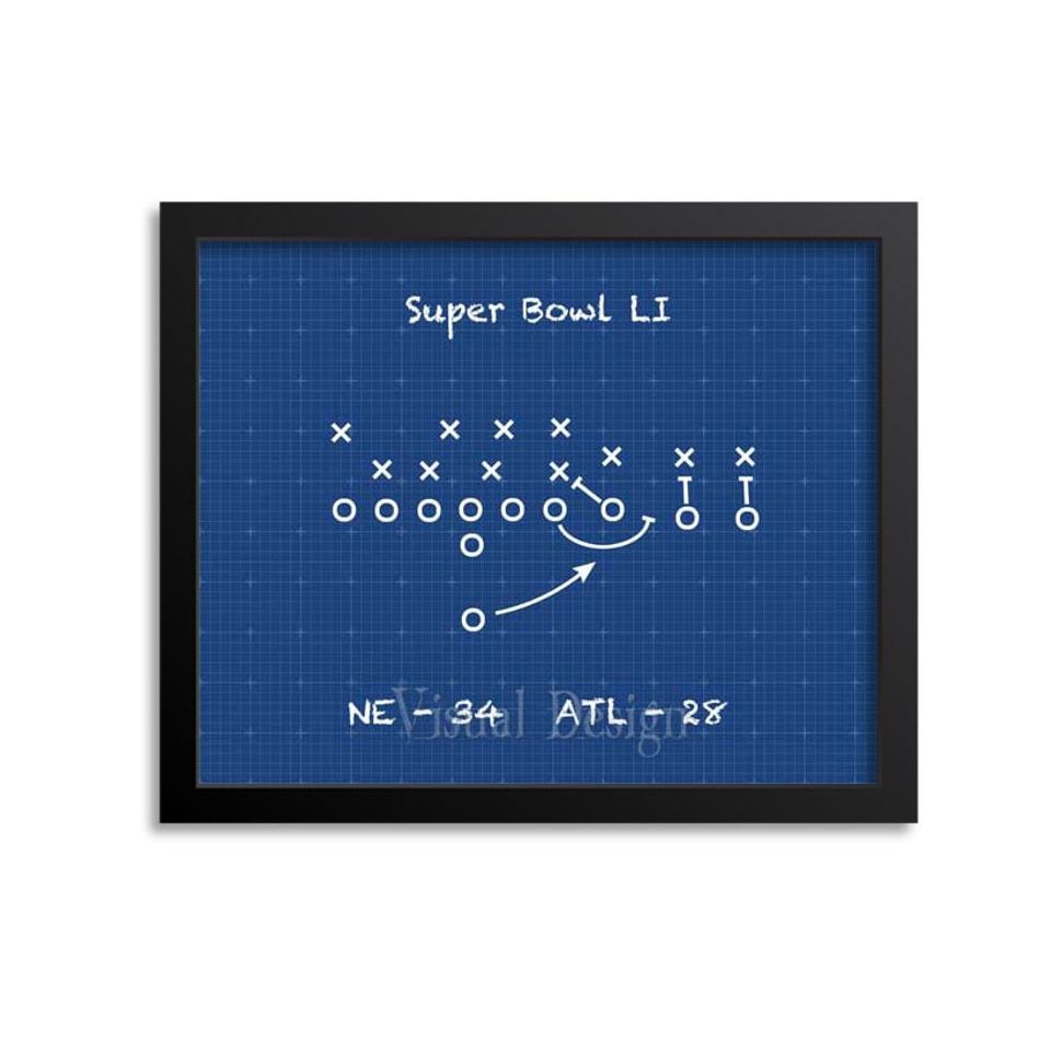 New England Patriots Football Play - Football Art - Football Poster - Sports Art - Football Play Print