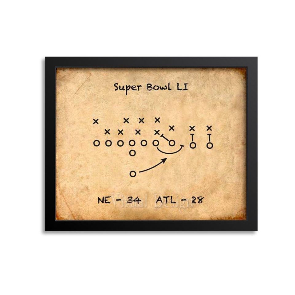 New England Patriots Football Play - Football Art - Football Poster - Sports Art - Football Play Print