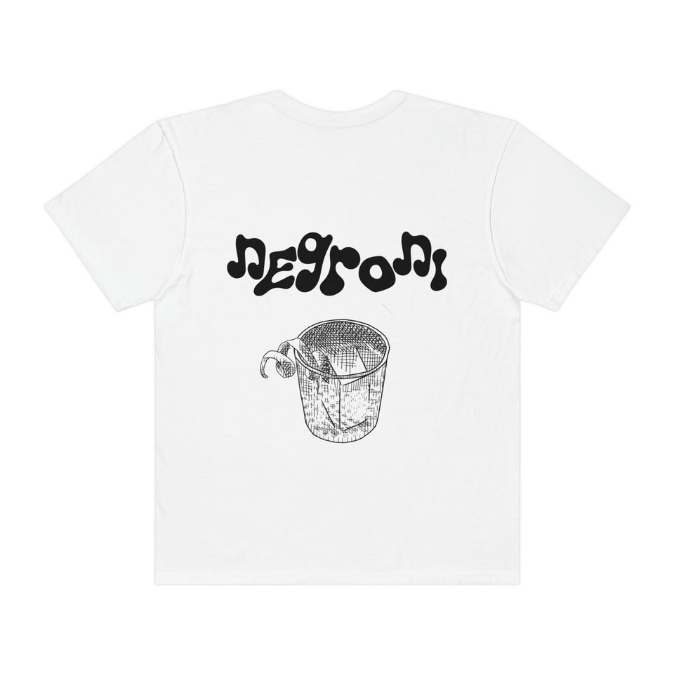 NEGRONI T-shirt | Classic Cocktail Double-sided T Shirt