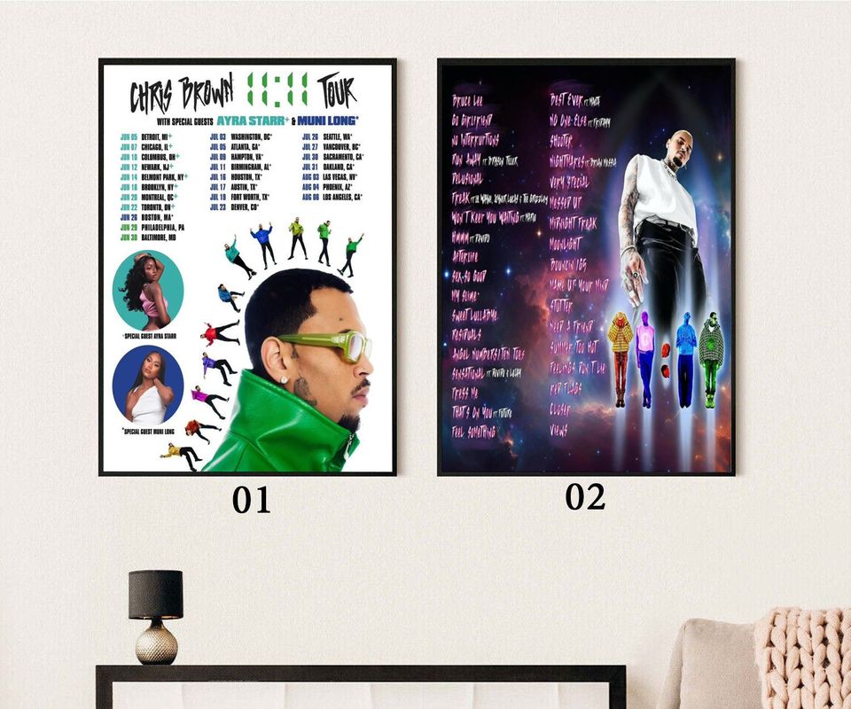 Chris Brown 11 11 Tour 2024 Tour Poster