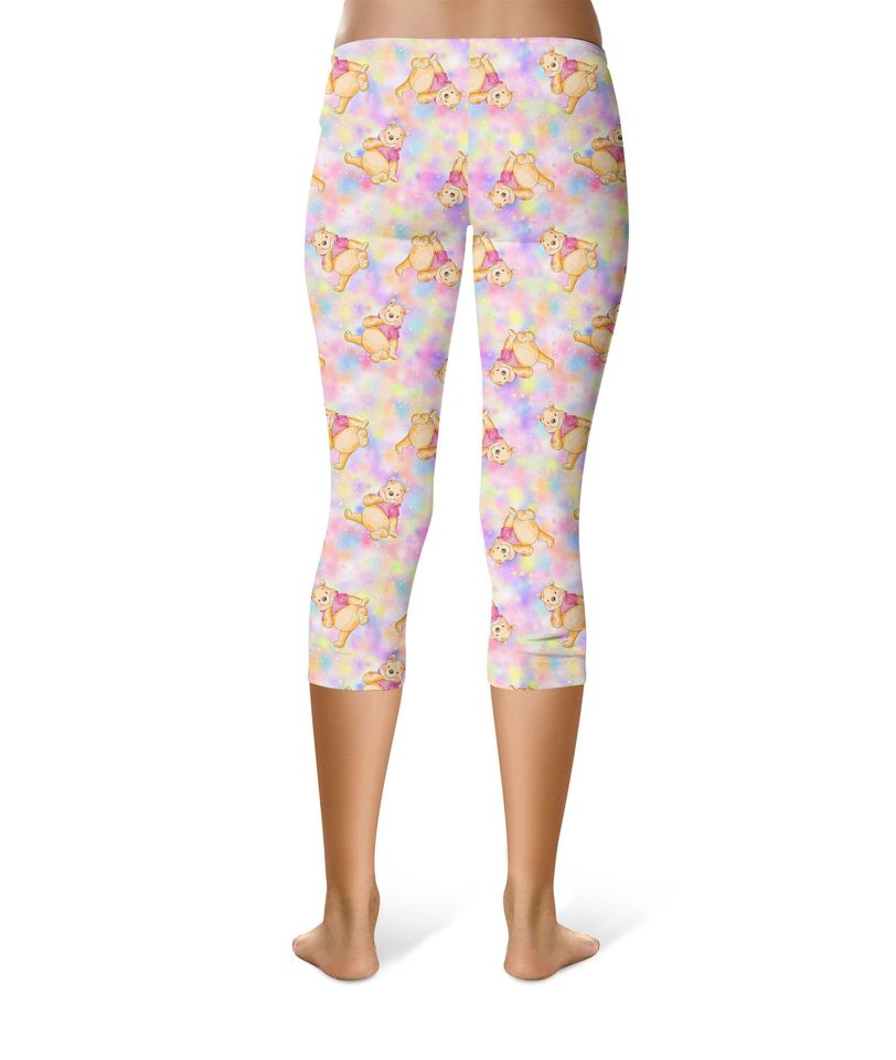 Watercolor Pooh Bear - Theme Park Inspired Leggings