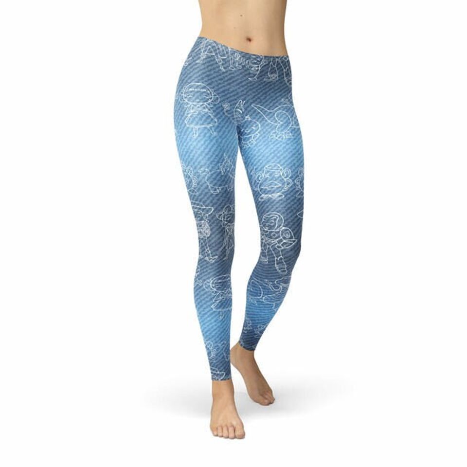 Winter Leggings - Toy Story Line Drawings