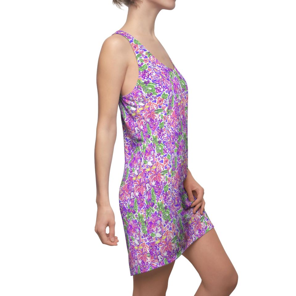 Bright Tropical Splash - Mickey & Friends - Women's Racerback Dress