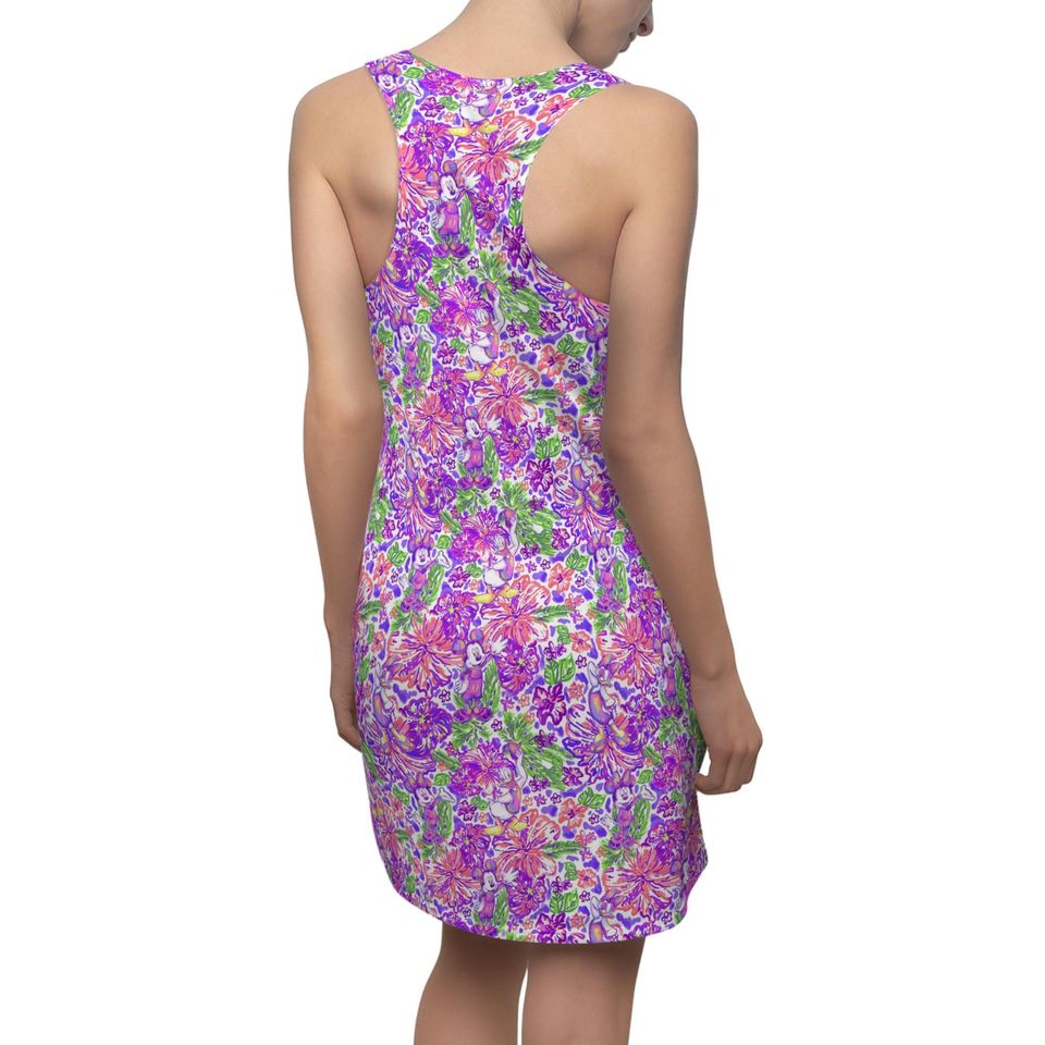 Bright Tropical Splash - Mickey & Friends - Women's Racerback Dress