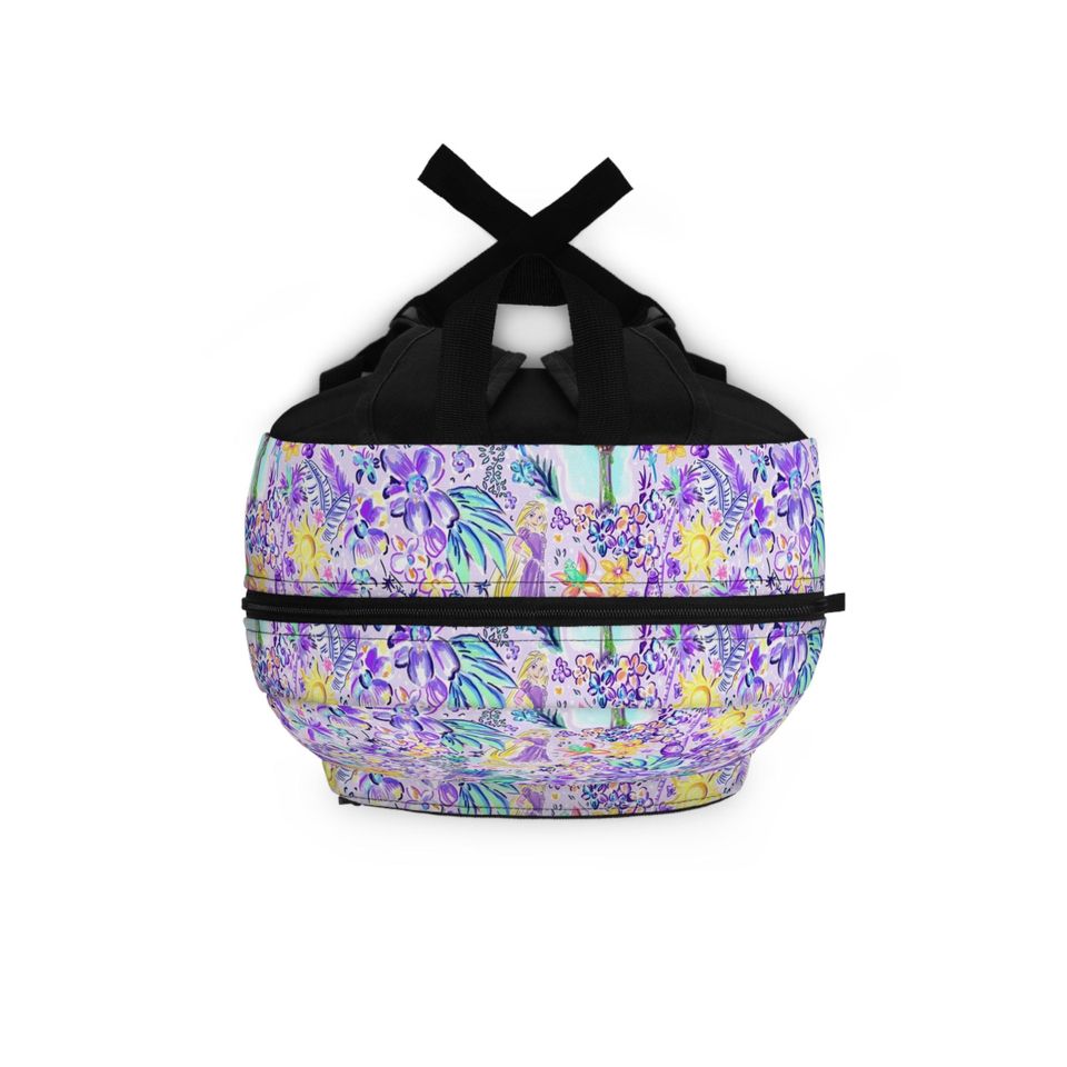 Bright Tropical Princess - Rapunzel - Backpack with Multiple Pockets