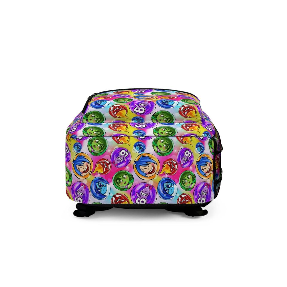 Inside Out Pixar Inspired - Backpack with Multiple Pockets