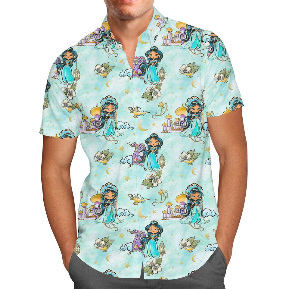 Whimsical Princess Jasmine - Theme Park Inspired Hawaiians