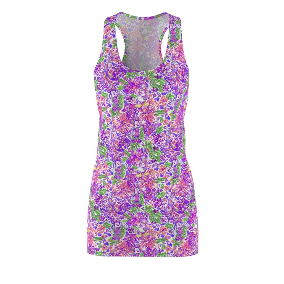 Bright Tropical Splash - Mickey & Friends - Women's Racerback Dress