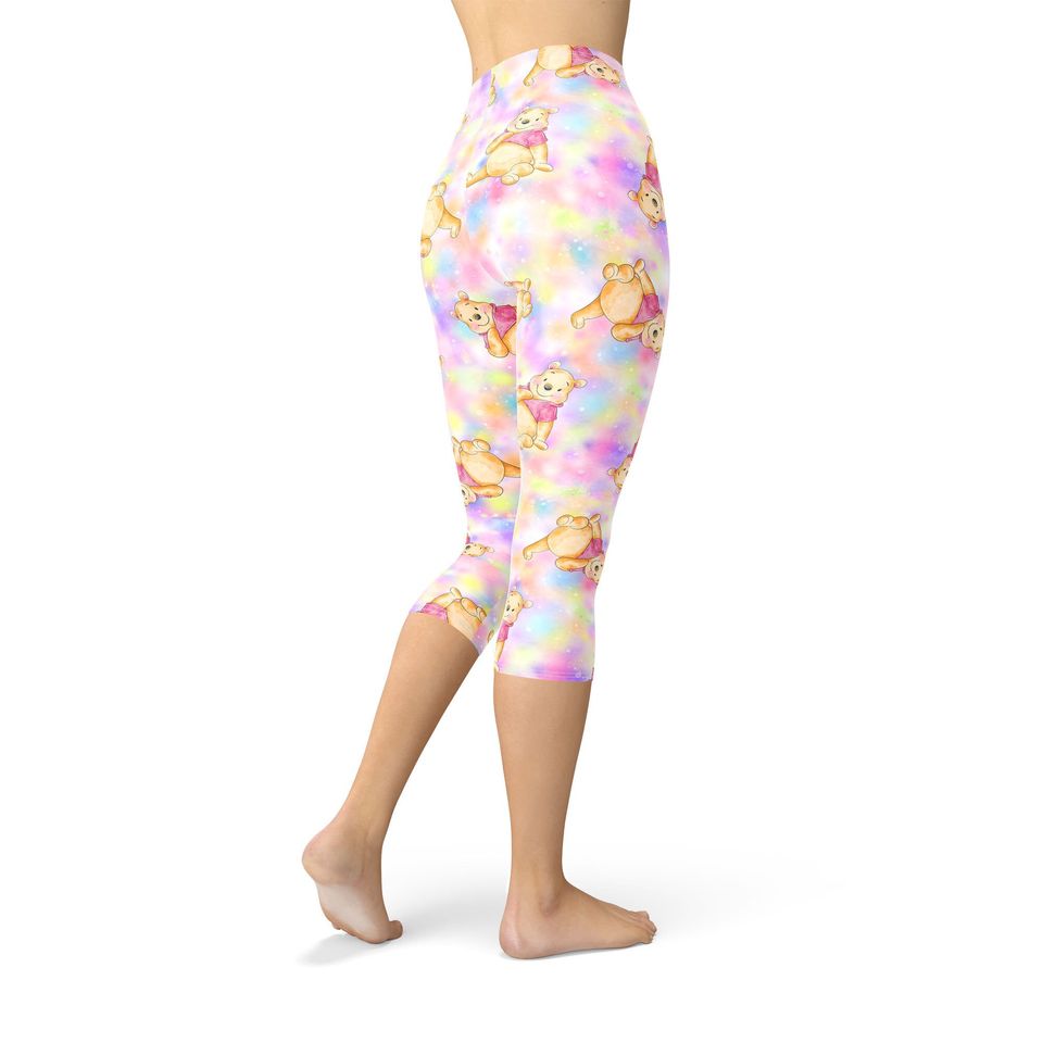 Watercolor Pooh Bear - Theme Park Inspired Leggings
