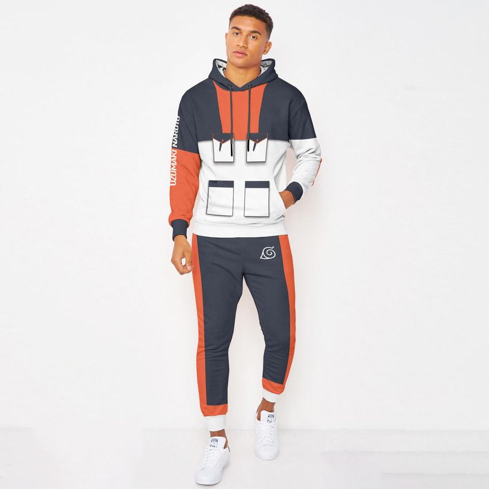 Uzumaki Hoodie And Jogger Set Anime Clothes