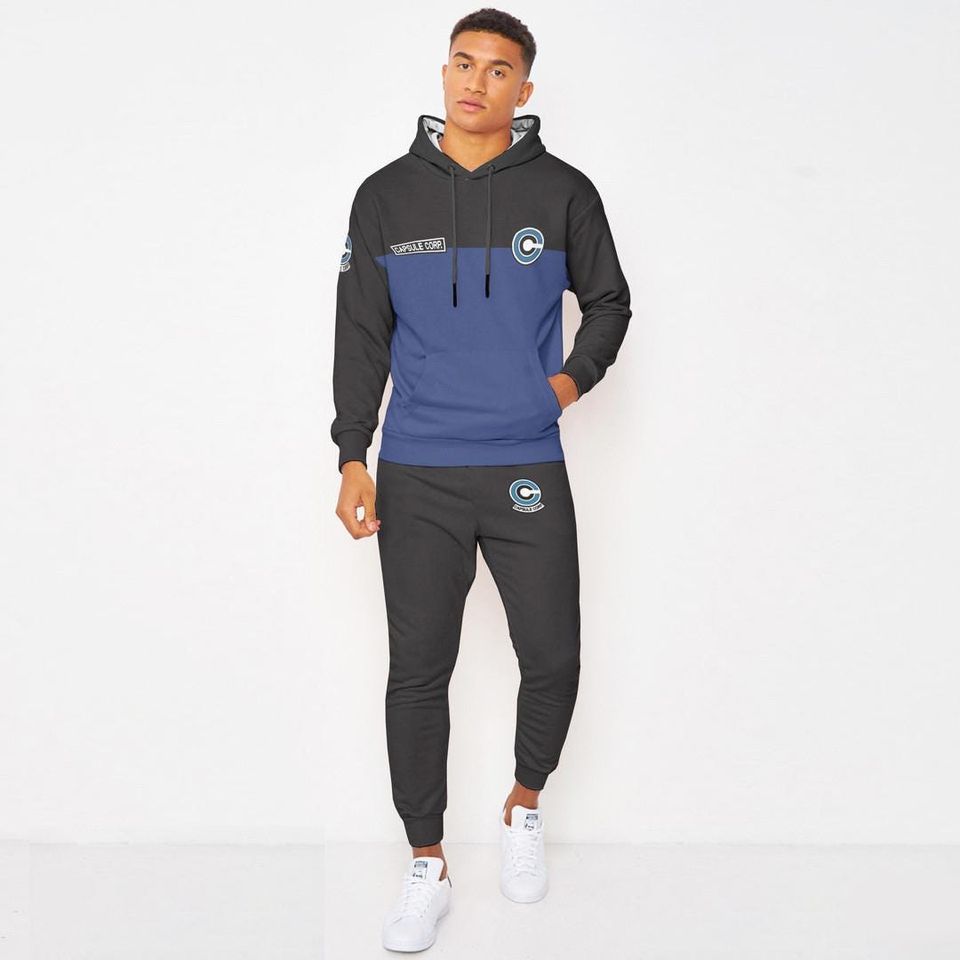 Capsule Corp Hoodie And Jogger Set Anime Clothes