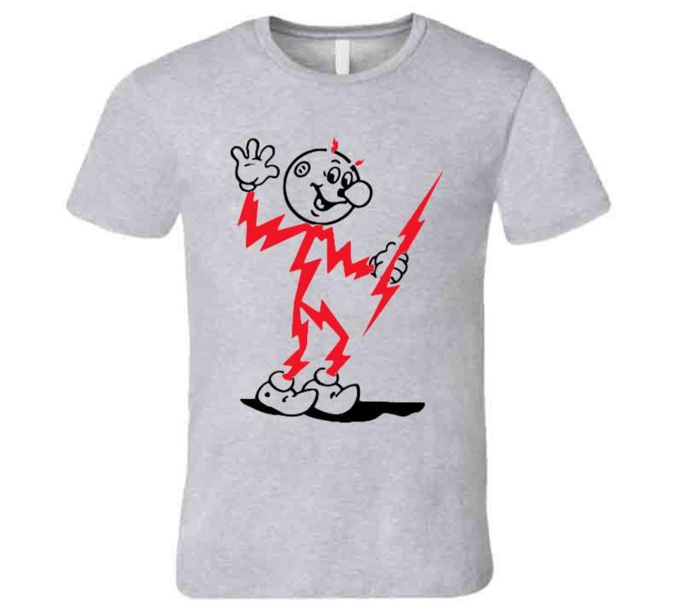 Reddy Kilowatt Electrical Mascot Retro T Shirt