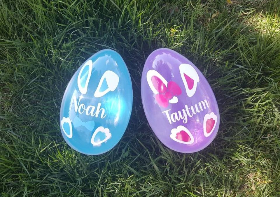 Personalized Easter Egg - Personalized Easter Bunny Egg - Easter Gifts - Jumbo Easter Egg