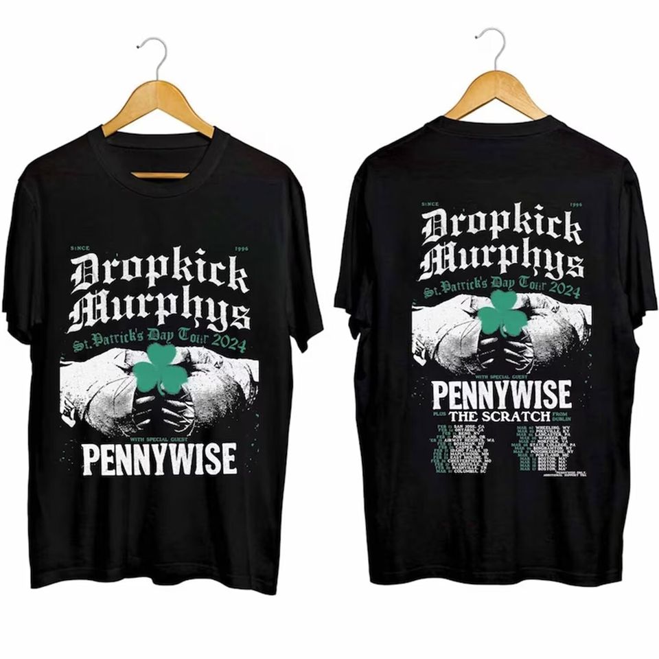 Dropkick Murphys St. Patricks Day Tour 2024 Shirt