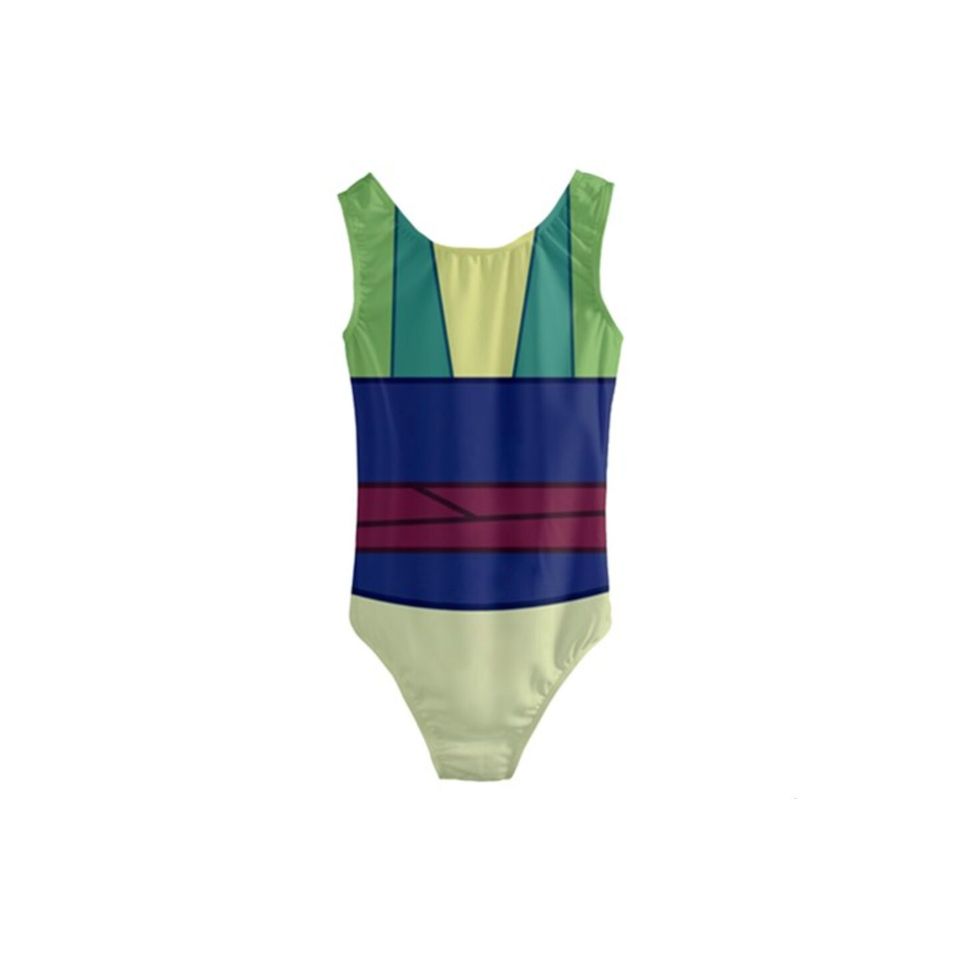 Kid's Mulan (Green) Inspired One Piece Swimsuit