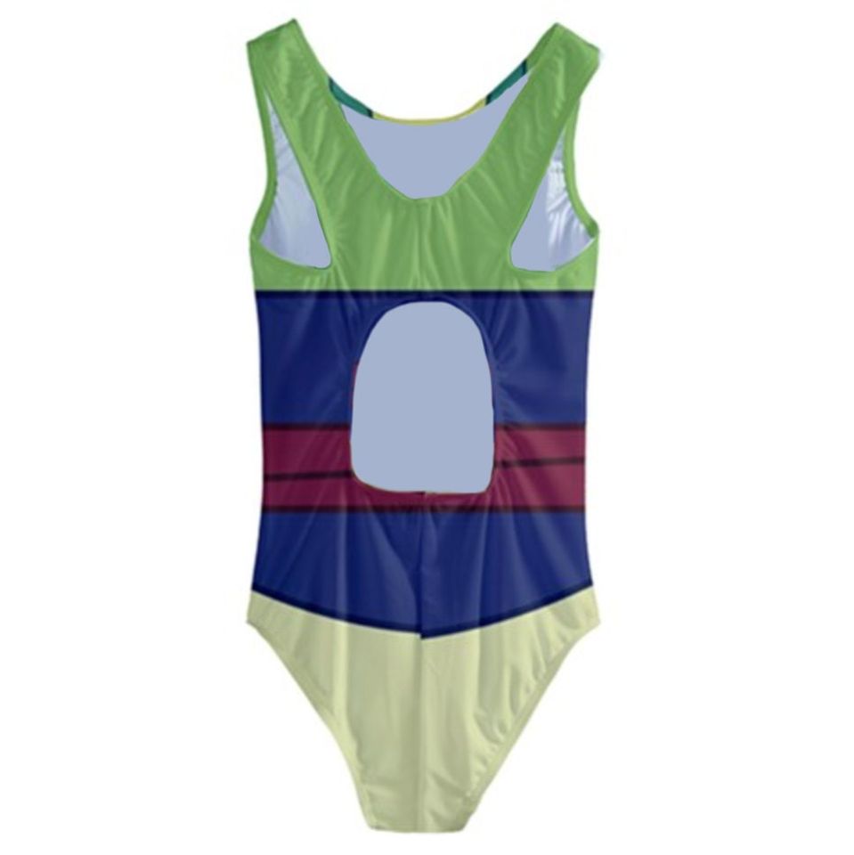 Kid's Mulan (Green) Inspired One Piece Swimsuit