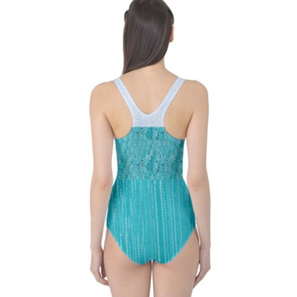 Elsa   Inspired One Piece Swimsuit