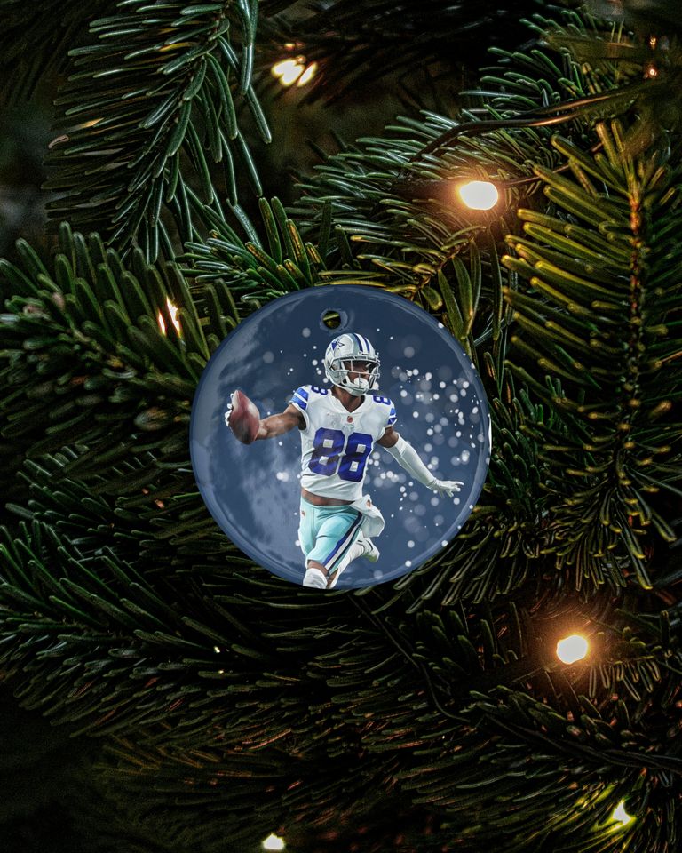 CeeDee Lamb Star Player - Dallas Ball Fans Christmas Ceramic Ornament Xmas Gift