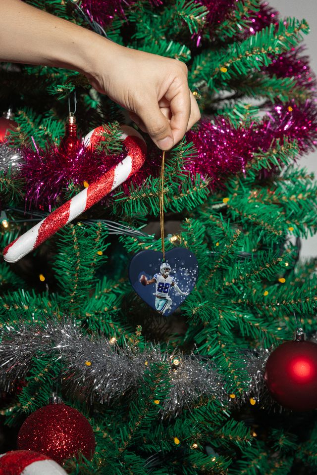 CeeDee Lamb Star Player - Dallas Ball Fans Christmas Ceramic Ornament Xmas Gift