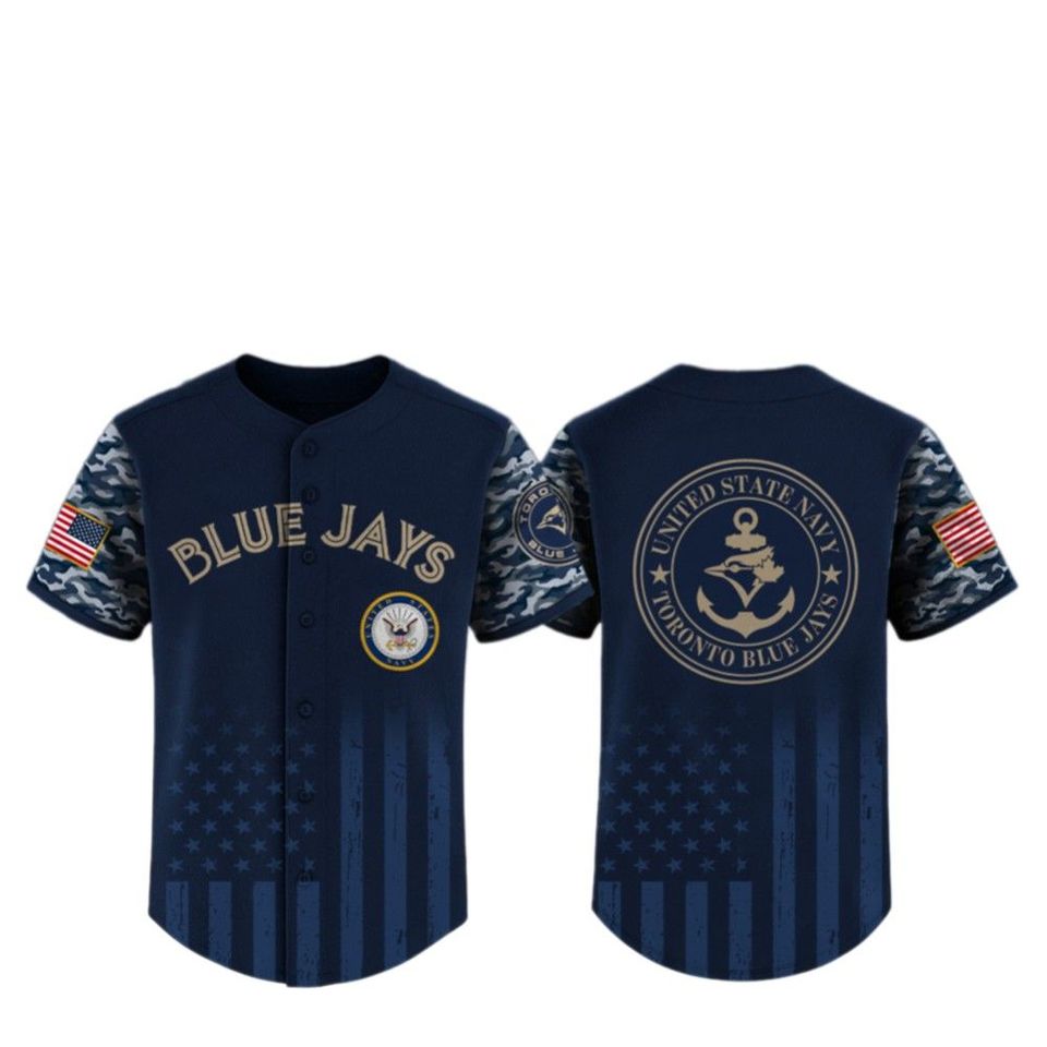 2025 Blue Jayss US Navy Appreciation Night Jersey