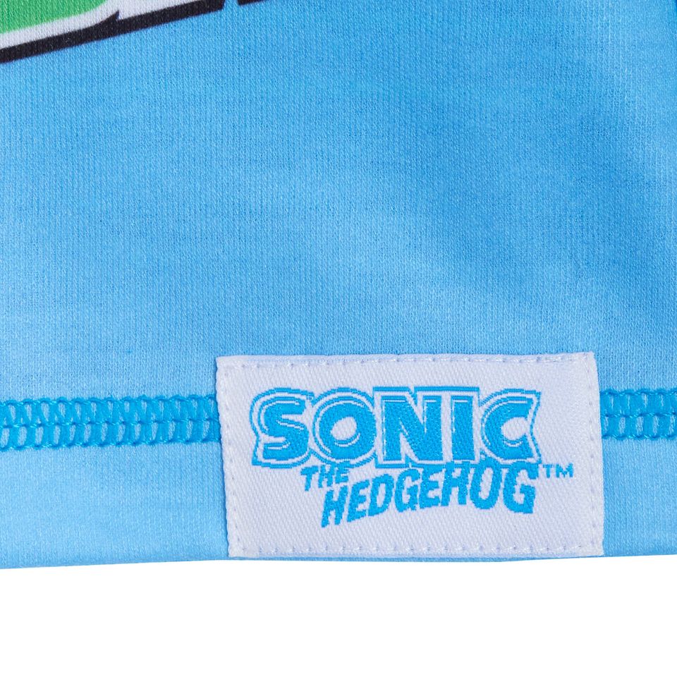 Boys Sonic The Hedgehog Pyjamas Set Short Sleeve T-Shirt and Lounge Pants