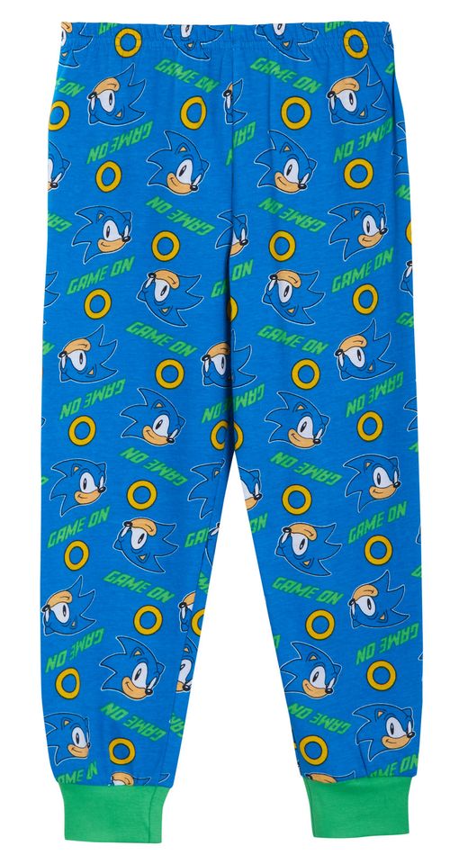 Boys Sonic The Hedgehog Pyjamas Set Short Sleeve T-Shirt and Lounge Pants