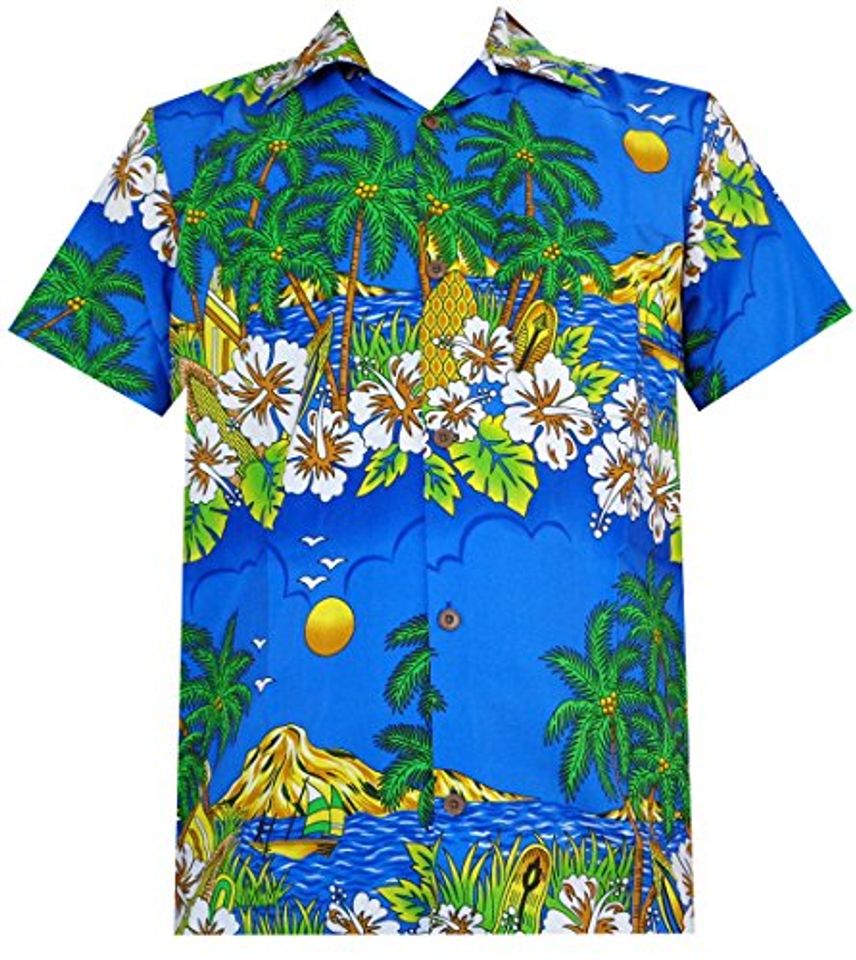 Hawaiian Shirts Mens Floral Scenic Beach Aloha Party Camp
