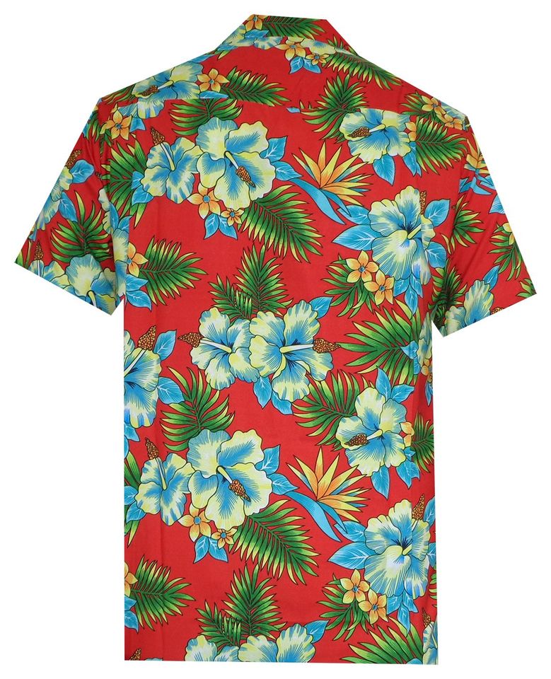 Hawaiian Shirt Mens Allover Flower Beach Aloha Party