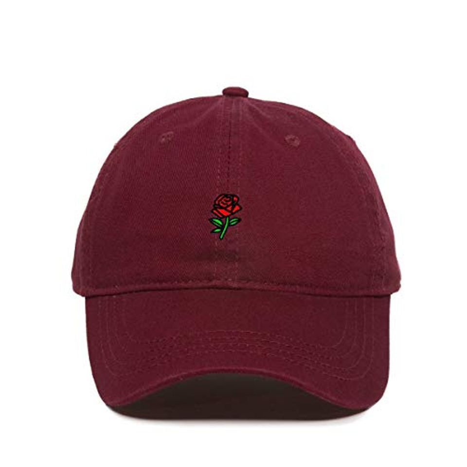 Rose Baseball Cap Embroidered Adjustable Dad Hat