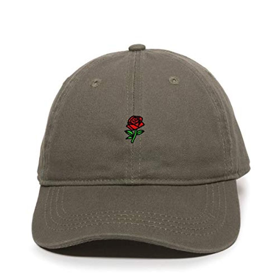 Rose Baseball Cap Embroidered Adjustable Dad Hat