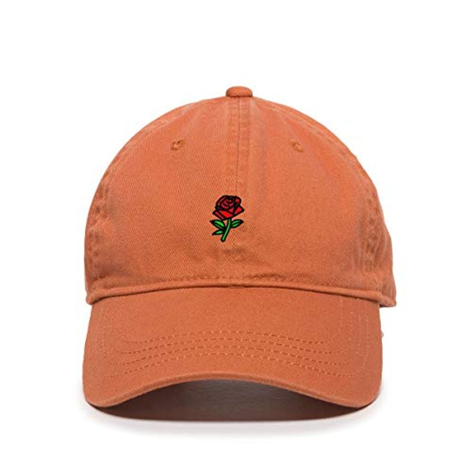 Rose Baseball Cap Embroidered Adjustable Dad Hat