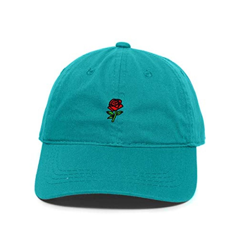 Rose Baseball Cap Embroidered Adjustable Dad Hat