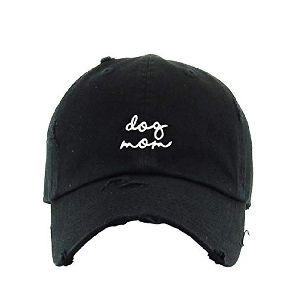 Dog Mom Vintage Baseball Cap Embroidered Adjustable Distressed Dad Hat